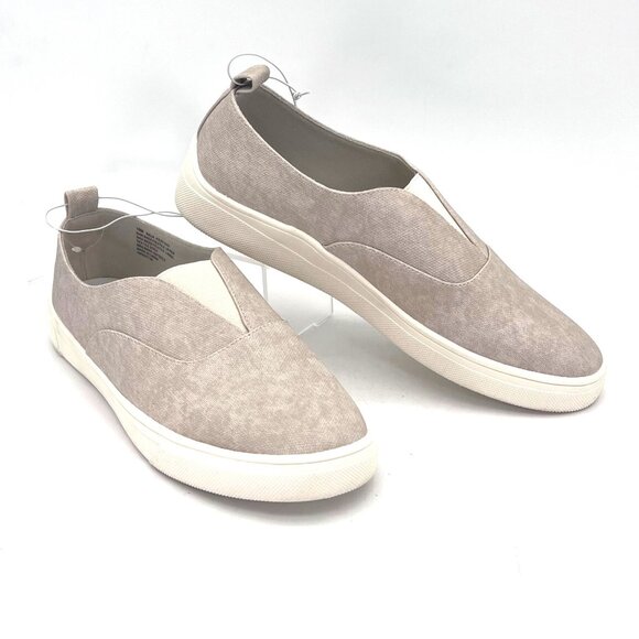 Kensie Shoes - Kensie Salia Slip On Canvas Boat Shoes Sneakers Womens10M Beige Casual Loafers